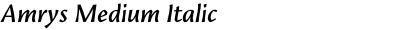 Amrys Medium Italic